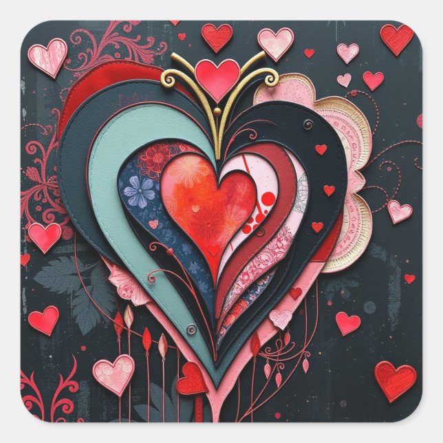 Gothic Heart Stickers (Vorderseite)