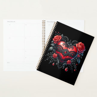 Gothic Heart Valentine Planner Planer