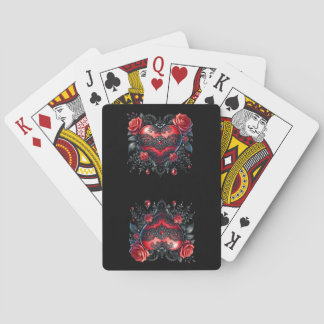 Gothic Heart Valentine Playing Cards Spielkarten
