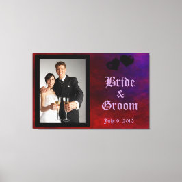 Gothic Heart Wedding Keepake Leinwand