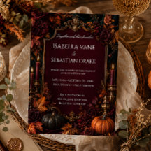 Gothic-Herbst-Kürbis-Hochzeit