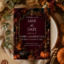 Gothic-Herbst-Kürbis-Hochzeit