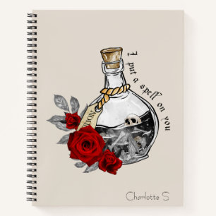 Gothic Hexe Liebe Pop Notizbuch