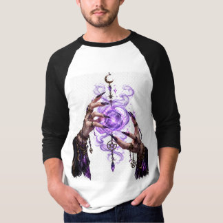 Gothic-Hexenhände-Lila-Magie-T-Shirt T-Shirt