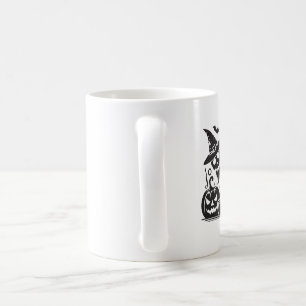 Gothic Hexenschädel-Kürbiskaffee French Press Sil Kaffeetasse