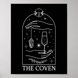 Gothic-Hexenzirkel-Braut-Tarot-Matching-Bachelorpa Poster