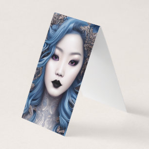 Gothic Hmong Frau Masterpiece Grafik Visitenkarten