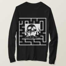 Gothic-Höllen-Schädel-Labyrinth-Shirt