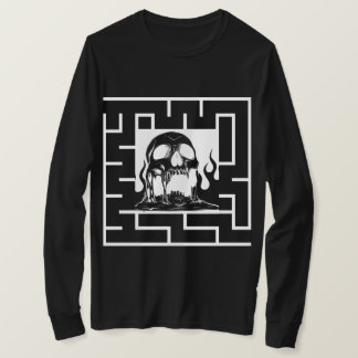 Gothic-Höllen-Schädel-Labyrinth-Shirt T-Shirt
