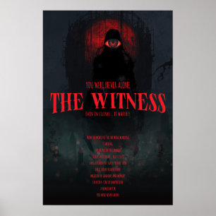 Gothic Horror Der Zeuge Dunkle Ästhetik Wand Poster