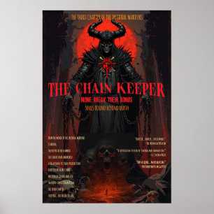 Gothic-Horror-Kettenbewahrer Dark Fantasy Wand Poster