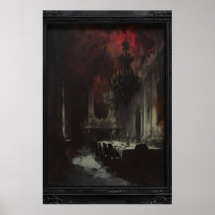 Gothic Horror Kunst für dunkle Seelen, viktorianis Poster