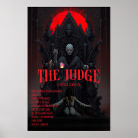Gothic Horror Poster Der Richter Dark Fantasy Wand