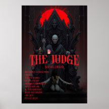 Gothic Horror Poster Der Richter Dark Fantasy Wand