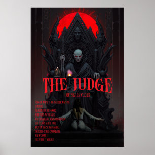 Gothic Horror Poster Der Richter Dark Fantasy Wand