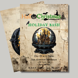 Gothic House Hallo Weihnachtsfest Bash Einladung