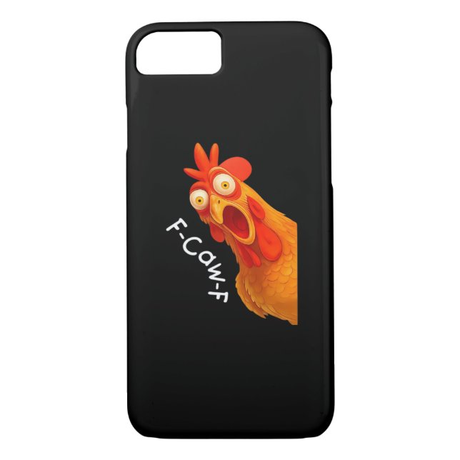 Gothic Humor Funny F Caw F Crow Design Case-Mate iPhone Hülle (Rückseite)