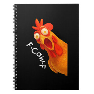 Gothic Humor Lustiges F Caw F Krähen-Design Notizblock