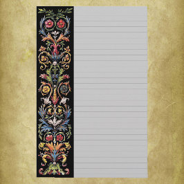 Gothic Illuminated Art Stationery Lined Briefpapier