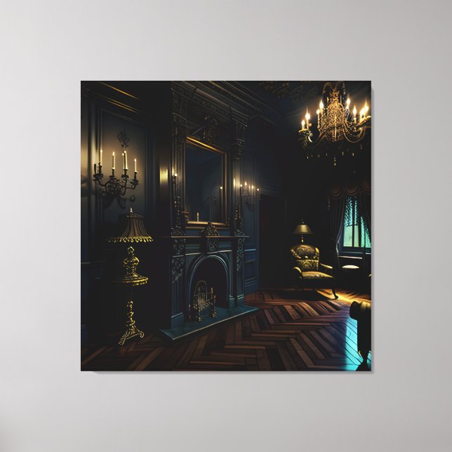 Gothic Inside Mansion 4 Leinwanddruck (Vorderseite)