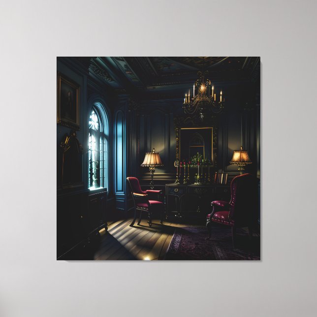 Gothic Inside Mansion Antiques Leinwanddruck (Vorderseite)