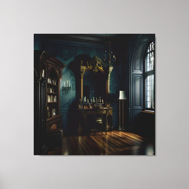 Gothic Inside Mansion Leinwanddruck (Vorderseite)