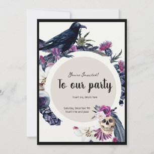 Gothic inspirierte Party-Einladung Einladung