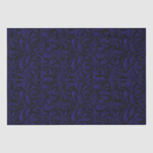 Gothic Jacquard Wirbel Decoupage - Dunkel Lila Seidenpapier