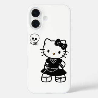 Gothic Kawaii Kitty – Emo Aesthetic iPhone / iPad  16 Hülle