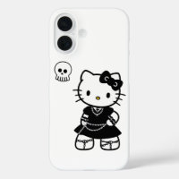 Gothic Kawaii Kitty – Emo-Ästhetik iPhone / iPad