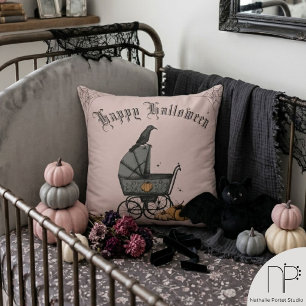 Gothic Kinderwagen Frohes Halloween Wurfkissen Kissen
