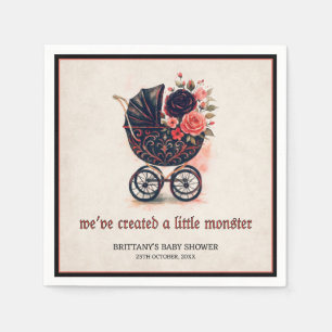 Gothic Kinderwagen Halloween Baby Shower Papier Se Serviette