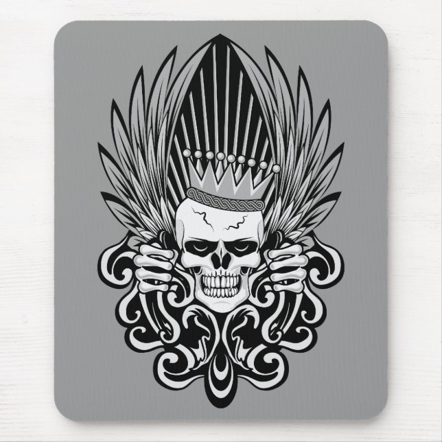 Gothic King Skull Mousepad (Vorne)