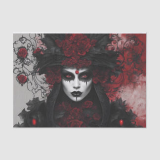 Gothic Königin Halloween Decoupage Seidenpapier