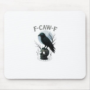 Gothic Krähe F Krächzen F Rabe Schädel Halloween G Mousepad