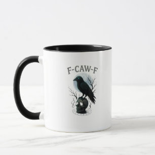 Gothic Krähe F Krächzen F Rabe Schädel Halloween G Tasse