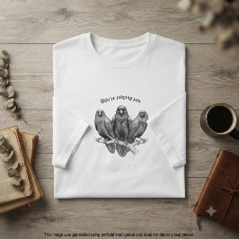 Gothic Krähe Wir beurteilen dich Sarkastisches Ges T-Shirt