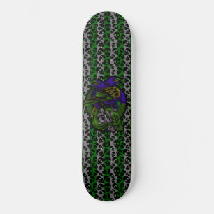 Gothic Krähen Schädel und Knochen Zufällige Totenk Skateboard