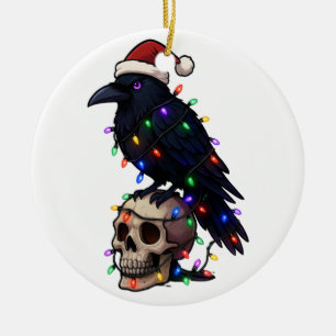Gothic-Kreuzschnabel-Santa-Hut Weihnachtsbeleuchtu Keramik Ornament