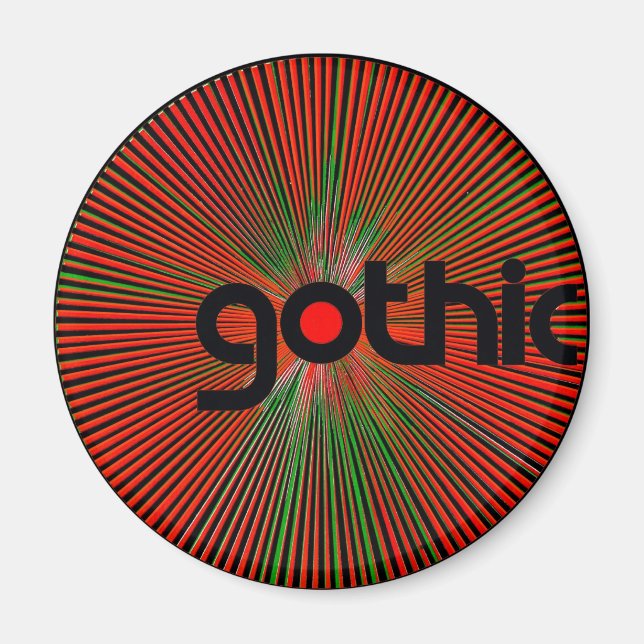 "Gothic"-Kühlschrankmagnet Magnet (Vorne)