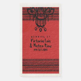Gothic Lace Chandelier Red Black Serviette