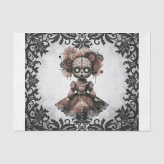 Gothic Lace Doll Seidenpapier