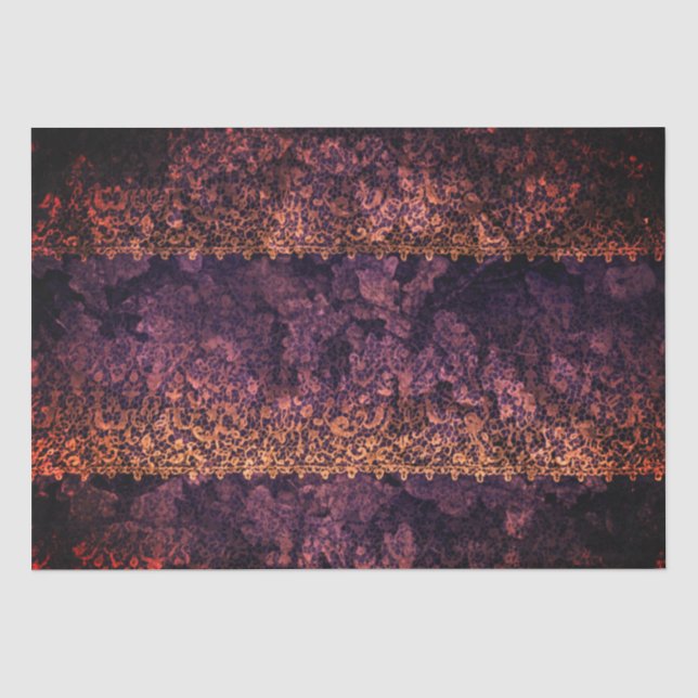 Gothic Lace farbenfroh dekoratives Tissue Seidenpapier (Vorderseite)
