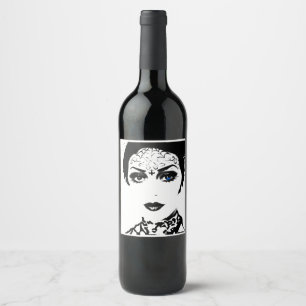 Gothic Lady Wine Weinetikett