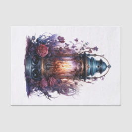 Gothic Lantern Art for Decoupage Seidenpapier