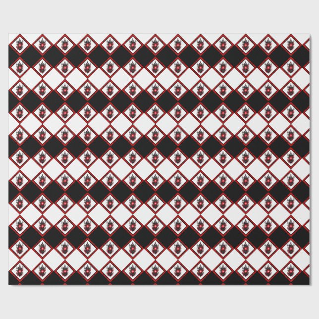 Gothic-Laternen-Geschenkpapier Geschenkpapier (Flach)