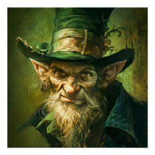 Gothic Leprechaun Poster