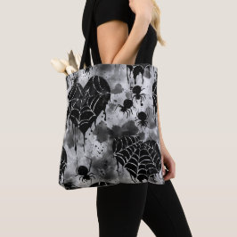 Gothic Liebe Spooky Spider Web mit Herz Tasche