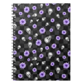 Gothic Lila Floral Note book Notizblock
