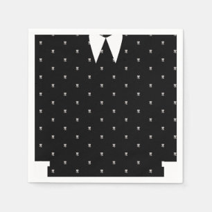 Gothic Little Girl in schwarzem Kleid Geburtstag Serviette